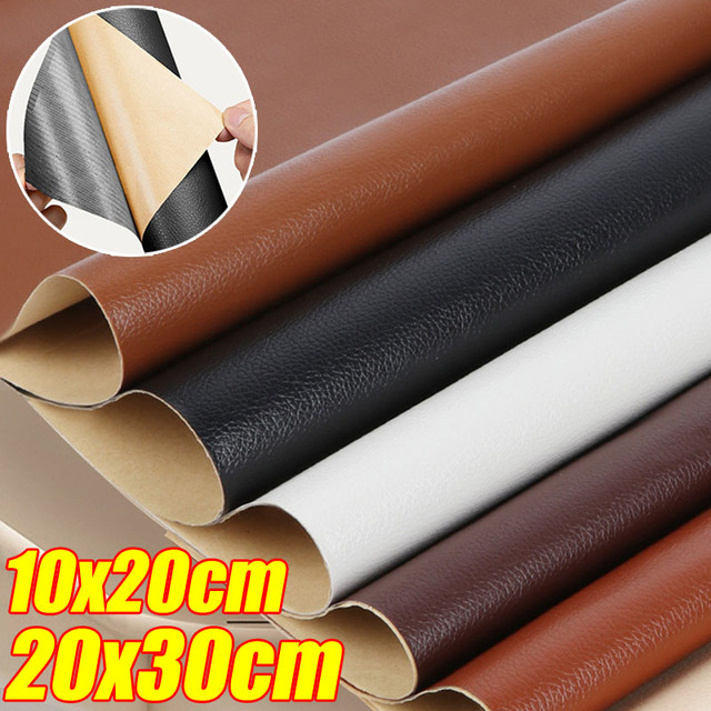 Self-Adhesive Artificial Leather Repair Patches PU Leather Fabric Stickers  for Leather Clothes Car Seats Bags Repair Sticky Tool